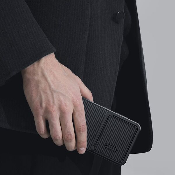 Nillkin Nillkin Synthetic Fiber S Case etui Samsung Galaxy S23+ pokrowiec osłona na aparat czarne