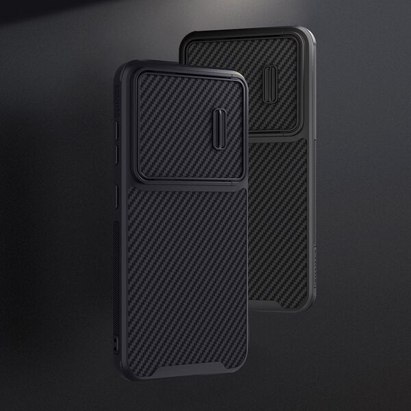 Nillkin Nillkin Synthetic Fiber S Case etui Samsung Galaxy S23+ pokrowiec osłona na aparat czarne