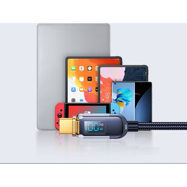 Kabel USB Joyroom USB-C - USB-C 1.2 m Niebieski (JYR645)