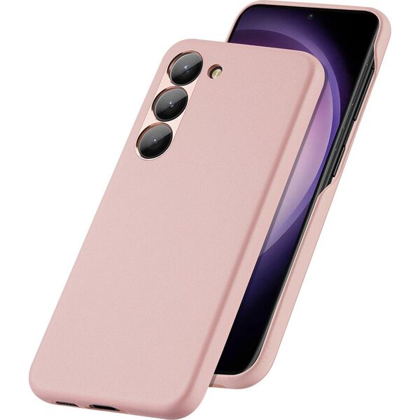 Dux Ducis Dux Ducis Grit etui Samsung Galaxy S23+ elegancki pokrowiec ze sztucznej skóry MagSafe różowe