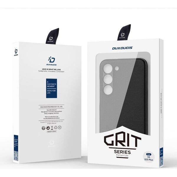 Dux Ducis Dux Ducis Grit etui Samsung Galaxy S23+ elegancki pokrowiec ze sztucznej skóry MagSafe czarne