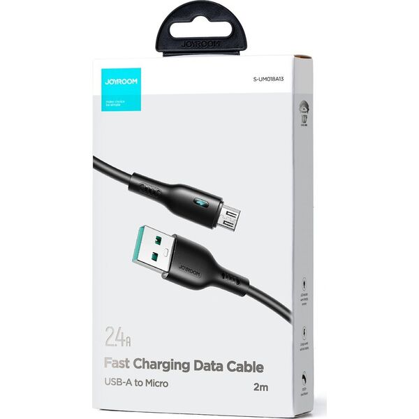 Kabel USB Joyroom USB-A - microUSB 2 m Czarny (JYR724)