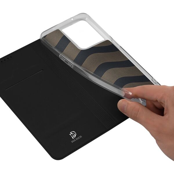 Dux Ducis Dux Ducis Skin Pro etui Oppo Reno 8 pokrowiec z klapką portfel na kartę podstawka czarne