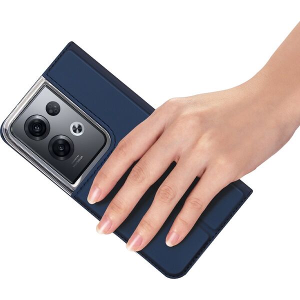 Dux Ducis Dux Ducis Skin Pro etui Oppo Reno 8 Pro pokrowiec z klapką portfel na kartę podstawka niebieskie