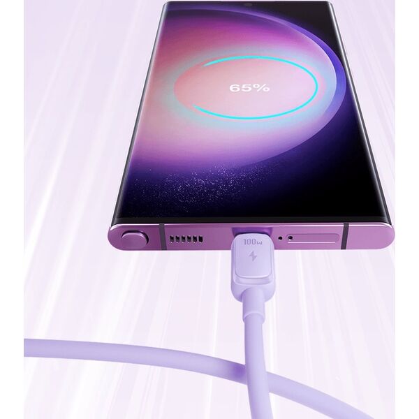 Kabel USB Joyroom USB-C - USB-C 1.2 m Fioletowy (JYR757)