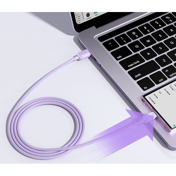 Kabel USB Joyroom USB-A - USB-C 1.2 m Fioletowy (JYR761)