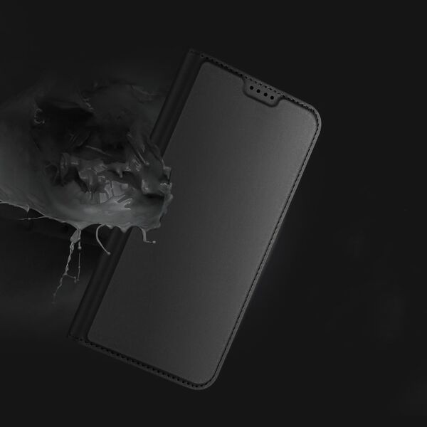 Dux Ducis DUX DUCIS SKIN PRO ETUI DO REALME GT NEO 5 / REALME GT3 POKROWIEC Z KLAPKĄ PORTFEL NA KARTĘ PODSTAWKA CZARNE