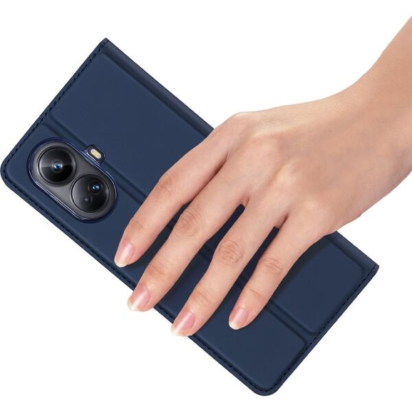 Dux Ducis DUX DUCIS SKIN PRO ETUI DO REALME 10 PRO POKROWIEC Z KLAPKĄ PORTFEL NA KARTĘ PODSTAWKA NIEBIESKIE