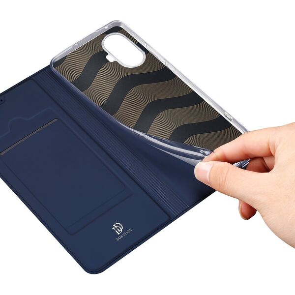 Dux Ducis DUX DUCIS SKIN PRO ETUI DO REALME 10 PRO+ POKROWIEC Z KLAPKĄ PORTFEL NA KARTĘ PODSTAWKA NIEBIESKIE