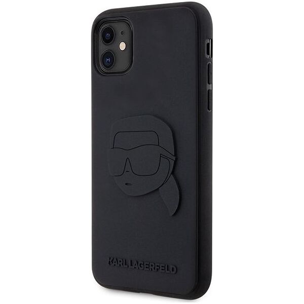 Karl Lagerfeld Etui Karl Lagerfeld KLHCN613DRKNK Apple iPhone 11/XR czarny/black hardcase Rubber Karl Head 3D