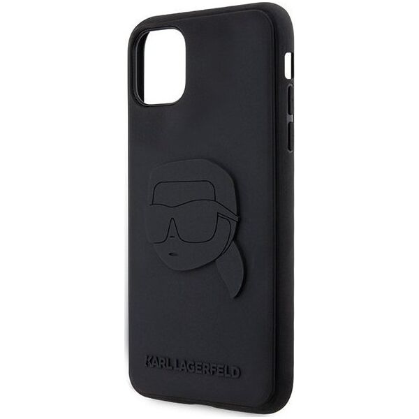 Karl Lagerfeld Etui Karl Lagerfeld KLHCN613DRKNK Apple iPhone 11/XR czarny/black hardcase Rubber Karl Head 3D
