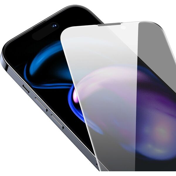Baseus Szkło hartowane Baseus 0.4mm Privacy Apple iPhone 14 Pro z filtrem przeciwpyłowym