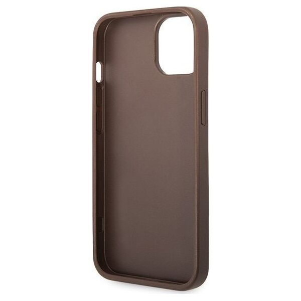 Guess Guess GUHCP15S4GMGBR iPhone 15 6.1" brązowy/brown hardcase 4G Big Metal Logo
