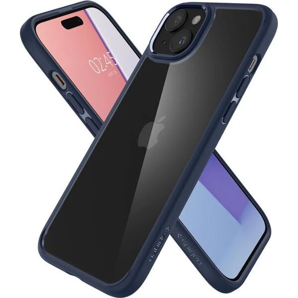 Spigen Spigen Crystal Hybrid, navy blue - iPhone 15 Plus