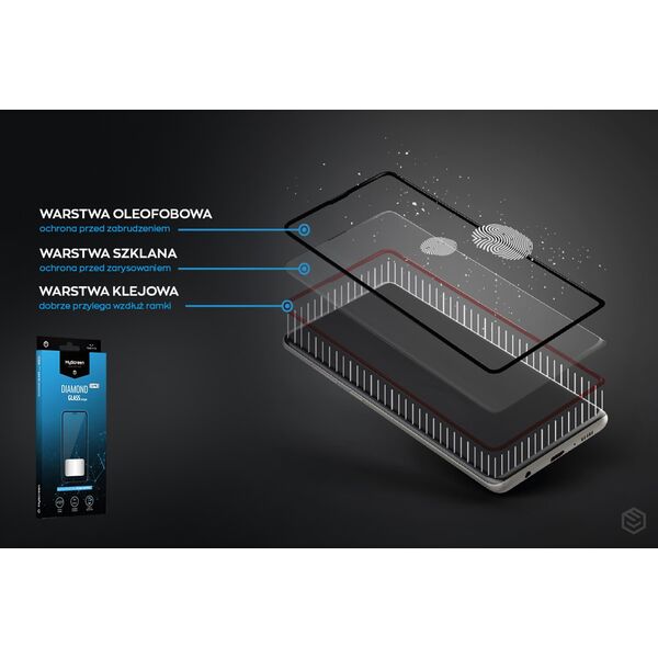 MyScreen Protector MyScreen Diamond Glass Lite Edge Full Glue Black do Samsung Galaxy A15 5G