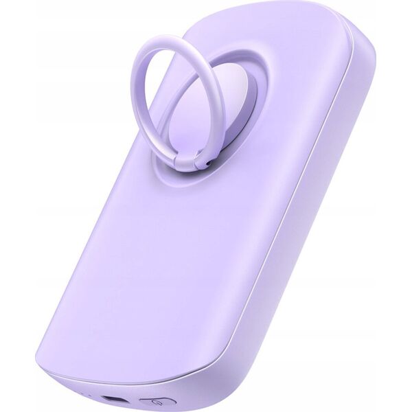 Powerbank Joyroom Joyroom JR-W030 6000mAh 20W MagSafe z ringiem i podstawką fioletowy