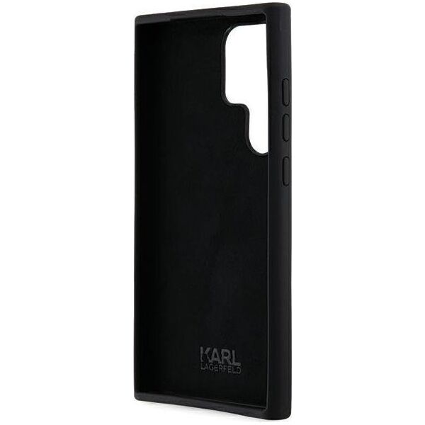 Karl Lagerfeld Karl Lagerfeld KLHCS24LSMHKNPK S24 Ultra S928 czarny/black Silicone Ikonik Metal Pin