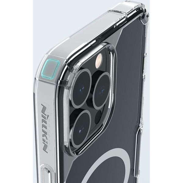 Nillkin Pancerne etui z MagSafe Nillkin Nature Pro Magnetic do iPhone 15 Pro - niebieskie