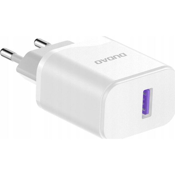 Ładowarka Dudao Ładowarka Dudao A20EU sieciowa USB-A 18W - biała + kabel USB-A - USB-C