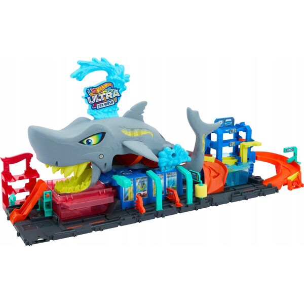 Hot Wheels Zestaw City Ultra Myjnia Rekina