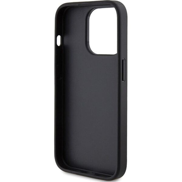 Guess Guess 4G Bottom Stripe Metal Logo Collection - Etui iPhone 15 Pro (szary)