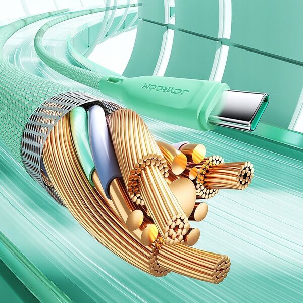 Kabel USB Joyroom USB-A - Lightning 1 m Zielony (JYR789)