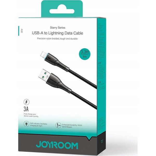 Kabel USB Joyroom USB-A - Lightning 1 m Czarny (JYR896)