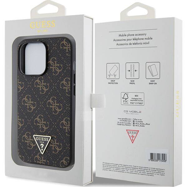 Guess Guess GUHCN61PG4GPK iPhone 11 / Xr 6,1" czarny/black hardcase 4G Triangle Metal Logo