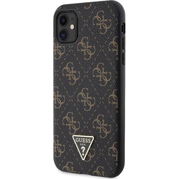 Guess Guess GUHCN61PG4GPK iPhone 11 / Xr 6,1" czarny/black hardcase 4G Triangle Metal Logo