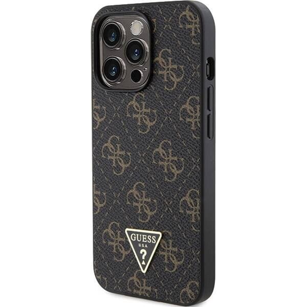 Guess Guess GUHCP14XPG4GPK iPhone 14 Pro Max 6.7" czarny/black hardcase 4G Triangle Metal Logo