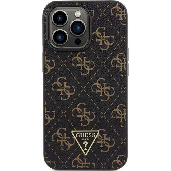 Guess Guess GUHCP14XPG4GPK iPhone 14 Pro Max 6.7" czarny/black hardcase 4G Triangle Metal Logo