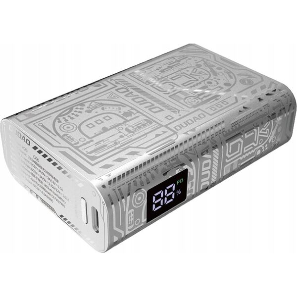 Powerbank Dudao Powerbank Dudao K20 USB-A / USB-C 10000mAh 22.5W srebrny