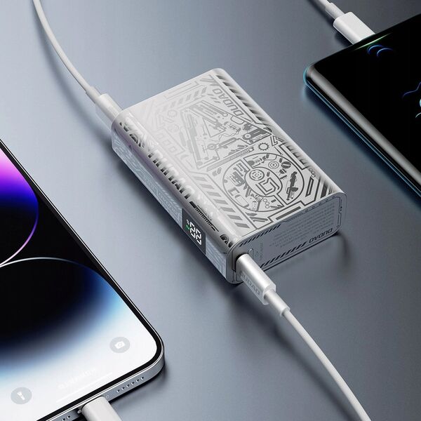 Powerbank Dudao Powerbank Dudao K20 USB-A / USB-C 10000mAh 22.5W srebrny