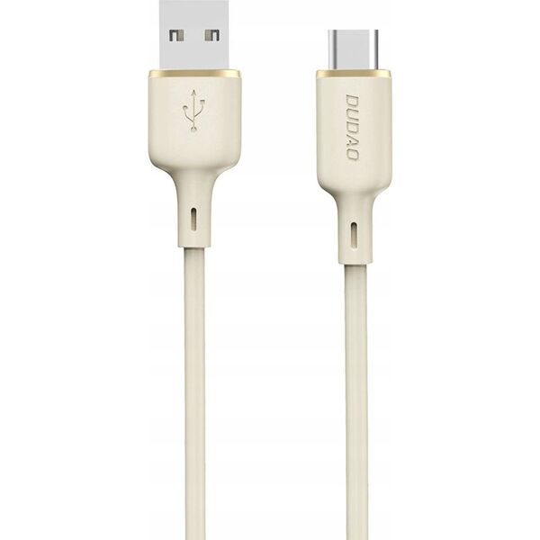Kabel USB Dudao USB-A - USB-C 1 m Beżowy (DDA328)