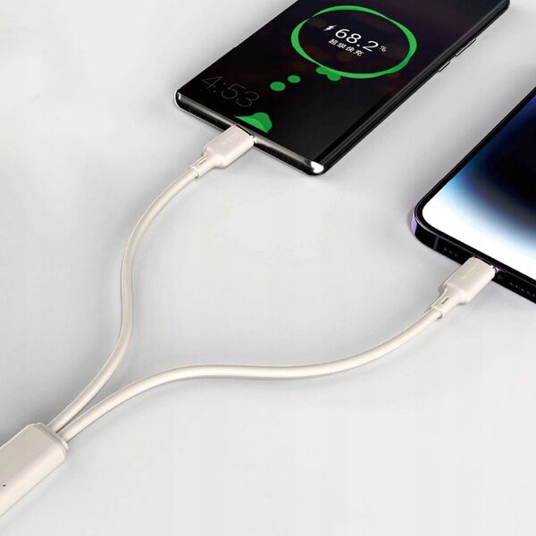 Kabel USB Dudao Lightning - USB-C 1 m Biały (DDA333)