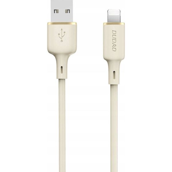 Kabel USB Dudao USB-A - Lightning 1 m Beżowy (DDA329)