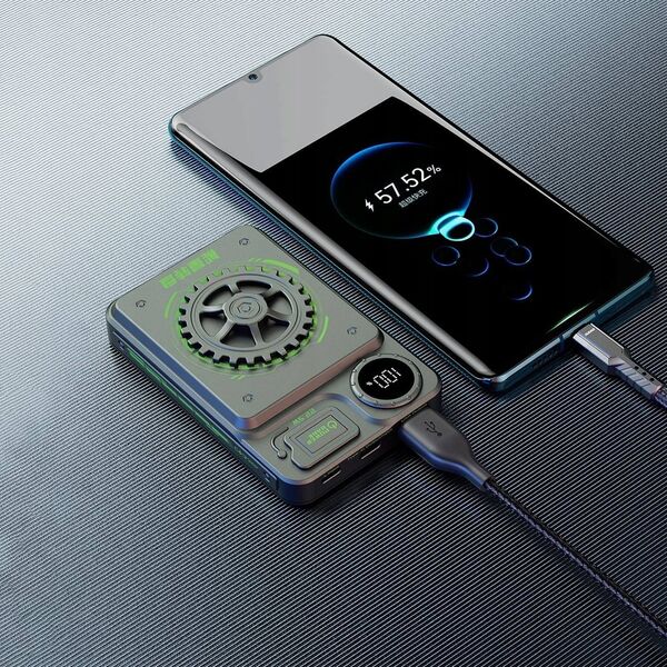 Powerbank Dudao Powerbank Dudao K24 USB-A, USB-C 10000mAh szary