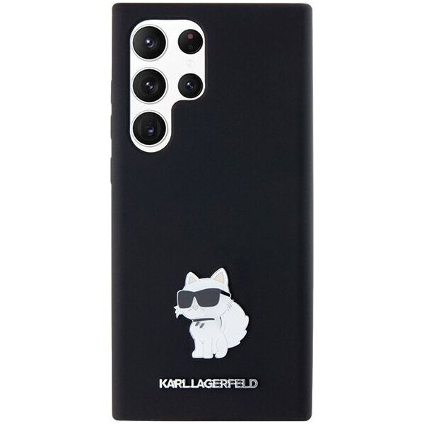 Karl Lagerfeld Karl Lagerfeld KLHCS24LSMHCNPK S24 Ultra S928 czarny/black hardcase Silicone Choupette Metal Pin NoSize