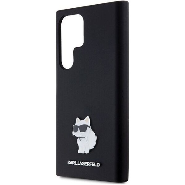 Karl Lagerfeld Karl Lagerfeld KLHCS24LSMHCNPK S24 Ultra S928 czarny/black hardcase Silicone Choupette Metal Pin NoSize