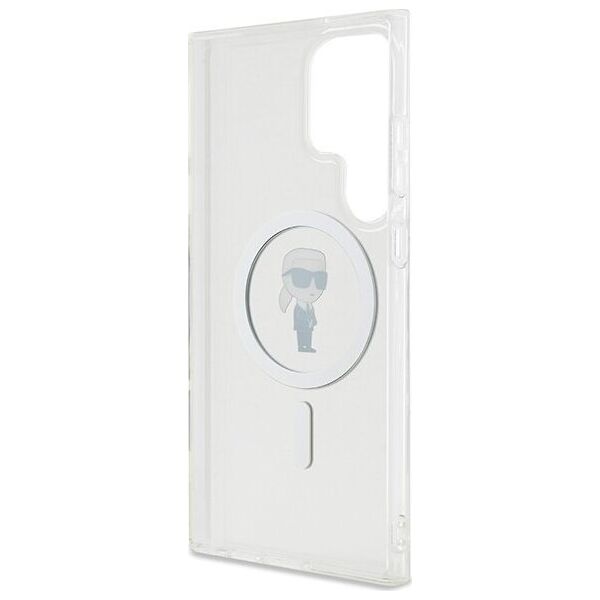 Karl Lagerfeld Etui Karl Lagerfeld KLHMS24LHFCKNOT Samsung Galaxy S24 Ultra hardcase IML Ikonik MagSafe transparent