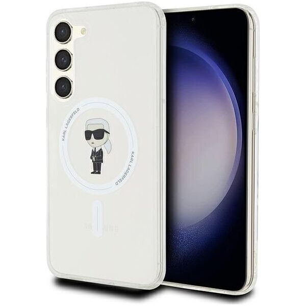 Karl Lagerfeld Etui Karl Lagerfeld KLHMS24MHFCKNOT Samsung Galaxy S24+ Plus hardcase IML Ikonik MagSafe transparent