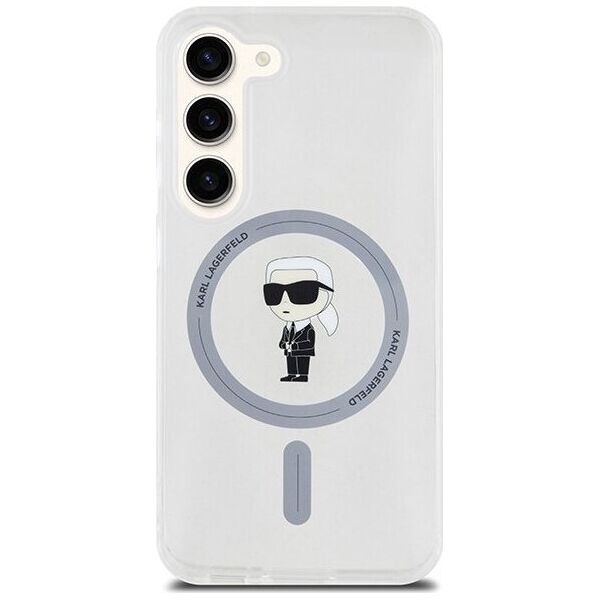 Karl Lagerfeld Etui Karl Lagerfeld KLHMS24SHFCKNOT Samsung Galaxy S24 hardcase IML Ikonik MagSafe transparent