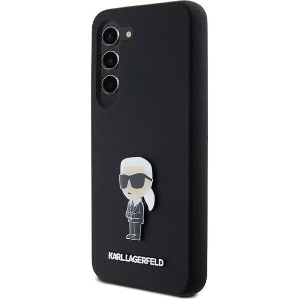 Karl Lagerfeld Etui Karl Lagerfeld KLHCS24SSMHKNPK Samsung Galaxy S24 Silicone Ikonik Metal Pin czarny/black