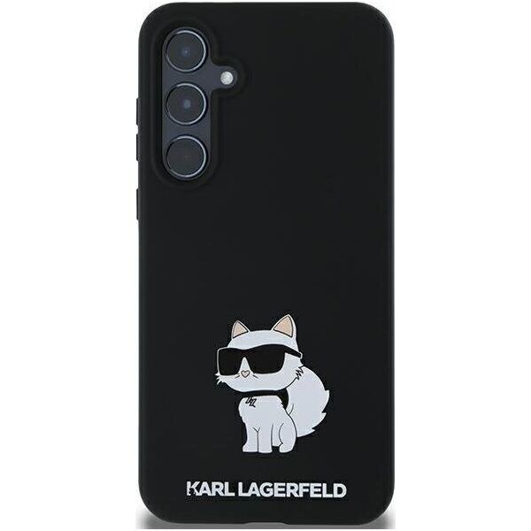 Karl Lagerfeld Etui Karl Lagerfeld KLHCSA35SMHCNPK Samsung Galaxy A35 hardcase Silicone Choupette Metal Pin czarny/black