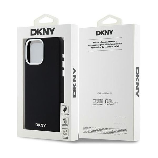DKNY DKNY DKHMP14XSMCHLK iPhone 14 Pro Max 6.7" czarny/black hardcase Liquid Silicone Small Metal Logo MagSafe