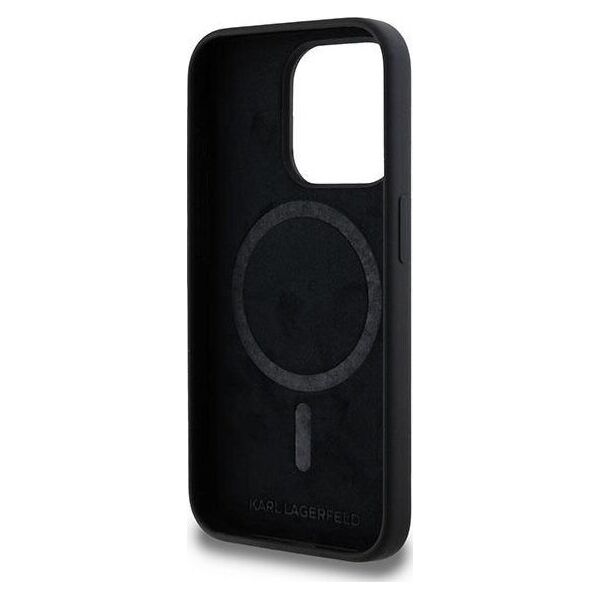 Karl Lagerfeld Karl Lagerfeld KLHMP15LSKCHPPLK iPhone 15 Pro 6.1" czarny/black hardcase Silicone Karl & Choupette MagSafe