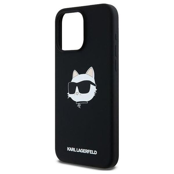 Karl Lagerfeld Karl Lagerfeld KLHMP15XSCHPPLK iPhone 15 Pro Max 6.7" czarny/black hardcase Silicone Choupette Head MagSafe