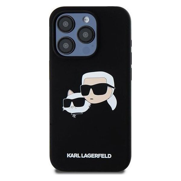 Karl Lagerfeld Karl Lagerfeld KLHMP15XSKCHPPLK iPhone 15 Pro Max 6.7" czarny/black hardcase Silicone Karl & Choupette MagSafe