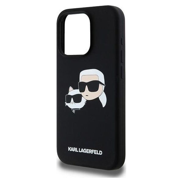 Karl Lagerfeld Karl Lagerfeld KLHMP15XSKCHPPLK iPhone 15 Pro Max 6.7" czarny/black hardcase Silicone Karl & Choupette MagSafe