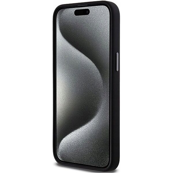 DKNY DKNY DKHCP15LSMCBSK iPhone 15 Pro 6.1" czarny/black hardcase Liquid Silicone Metal Logo